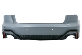 Bara Spate cu ornamente evacuare compatibil cu Audi A6 C8 4K Sedan 2018-> RS Design - Img 6