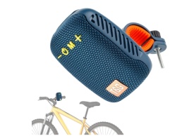 Boxa Bluetooth portabila cu radio, slot pentru card de memorie, USB AUX si suport pentru bicicleta, motocicleta, albastra - Img 7