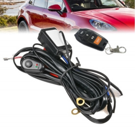 Buton Comutator, ON OFF, Auto, 12V 24V, cu LED Panou, telecomanda, Lumina Albastra, LED LIGHT BAR - Img 2
