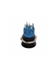 Buton push cu revenire, 12V, LED alb, bucata - Img 3