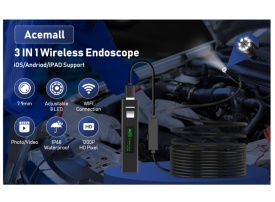 Camera endoscopica wireless HD WIFI pentru telefon compatibila cu iOS si Android 720p, cablu de 5 m - Img 6