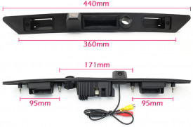 Camera marsarier HD, unghi 170 grade cu StarLight Night Vision pentru Audi A3, A4, A6, A8, Q7 - Img 6