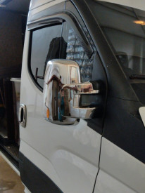 Capace cromate de oglinda compatibil IVECO DAILY 2014->, plastic ABS - Img 3