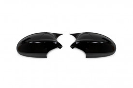 Capace oglinda compatibile cu BMW seria 1 E87 2004-2007 Negru lucios Batman Style
