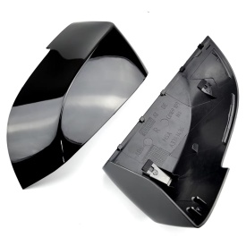 Capace oglinda compatibile cu BMW seria 5 F10 2014-2017, Seria 7 F01 2013-2015, seria 6 2014-2018, Negru lucios M-Design, cu clipsuri, inlocuiesc capacele originale - Img 6