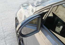 Capace oglinda compatibile cu VW Golf 7 VII 2008-2017 Negru lucios Batman Style - Img 4