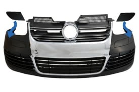 Capace Spalatoare Faruri Bara fata compatibil cu VW Golf MK5 V 5 2003-2007 R32 Look