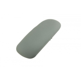 Clapeta capac cotiera cu buton compatibil Mini Cooper R50 2002-2006, culoare gri, material piele ecologica