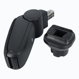Cotiera auto compatibil Mini R56 2006-2014, neagra piele ecologica - Img 2