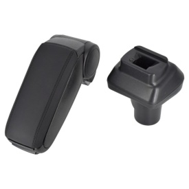 Cotiera auto dedicata FIAT FIORINO 2008->, negru, imitatie de piele - Img 3