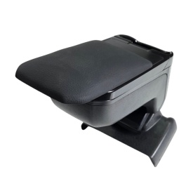 Cotiera auto neagra cu buzunar compatibila Ford Focus III 2011-2018, piele ecologica - Img 5