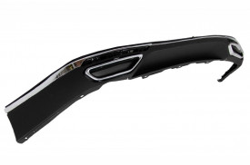Difuzor Bara Spate compatibil cu VW Passat B8 3G 2015-2019 R Line Dubla Evacuare - Img 3