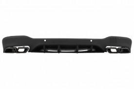 Difuzor Bara Spate cu Evacuari Negre compatibil cu Mercedes GLC X253 SUV 2015-2019 GLC63 Design Night Package - Img 3