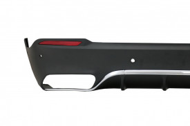 Difuzor Bara Spate cu Oranamente Tobe Crom compatibil cu Mercedes GLC X253 SUV 2015-2019 pentru Versiunea Standard - Img 5