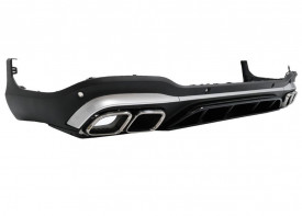 Difuzor Bara Spate cu Ornamente Evacuare compatibil cu Mercedes CLA X118 Shooting Brake C118 Coupe Sport Line 2019-> CLA45S Design Aerodynamic Package - Img 2