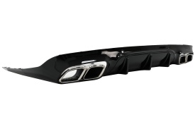 Difuzor Bara Spate cu Ornamente toba compatibil cu Mercedes CLS-Class C257 Sport Line 2018-> CLS63 Design - Img 7