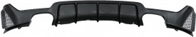 Difuzor Bara Spate Evacuare Dubla compatibil cu BMW Seria 4 F32 F33 F36 2013-2019 Negru Lucios