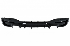 Difuzor Bara Spate Evacuare Dubla Negru Lucios compatibil BMW Seria 1 F20 F21 LCI 2015-2019 - Img 2