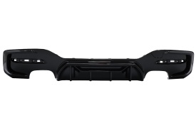 Difuzor Bara Spate Evacuare Dubla Negru Lucios compatibil cu BMW Seria 1 F20 F21 LCI 2015-2019 Competition Design - Img 5