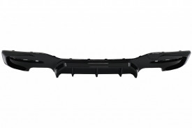 Difuzor Bara Spate Evacuare Dubla Negru Lucios compatibil cu BMW Seria 1 F20 F21 LCI 2015-2019 - Img 3