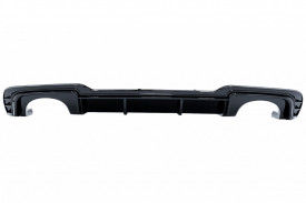 Difuzor Bara Spate Negru Lucios compatibil cu Audi A3 8V Facelift 2016-2019 Hatchback Sportback RS3 Design doar pentru bara S-Line - Img 2