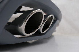 Difuzor Bara Spate si Ornamente Evacuare compatibil cu AUDI A4 B8 Facelift 2012-2015 AB-Design - Img 5