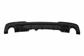 Difuzor de aer cu evacuare dubla compatibil cu BMW F10 F11 Seria 5 Non-LCI LCI 2011-2017 M-Technik Design Negru Lucios - Img 2