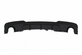 Difuzor de aer cu evacuare dubla compatibil cu BMW F10 F11 Seria 5 Non-LCI LCI 2011-2017 M-Technik Design Negru Lucios - Img 5
