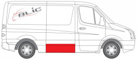 Element pentru repararea peretilor laterali dreapta MERCEDES SPRINTER W906 (versiune fara usa glisanta, partea inferioara, inaltime 40cm) - Img 2