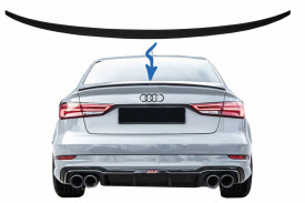 Eleron Portbagaj compatibil cu Audi A3 8V Sedan 2013-> Negru Mat - Img 2