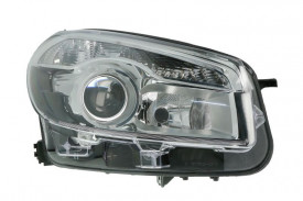 Far Dreapta D1S/H7, electric, cu motor, culoare cromat, culoare semnalizator transparent compatibil NISSAN QASHQAI I 2010-2013 - Img 1