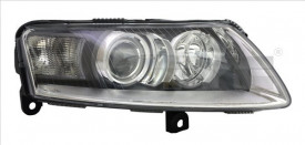 Far Dreapta D2S/P21W, electric, fara motor, culoare negru/cromat compatibil AUDI A6 ALLROAD C6, A6 C6 2004-2010