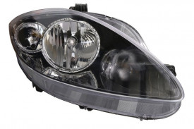 Far Dreapta H1/H7, electric, cu motoras, culoare negru compatibil SEAT LEON 2006-2009