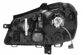 Far Stanga H1/H7, electric, cu motor, negru compatibil VW POLO, POLO IV 2002-2009 - Img 2