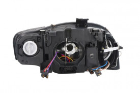 Far Stanga H7/H7, electric, cu motor, culoare negru sau cromat, culoare semnalizator portocaliu compatibil AUDI A4 B7 2004-2007 - Img 2