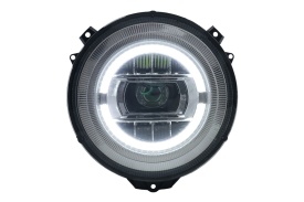 Faruri Full LED compatibil MERCEDES G-Class W463 (2005-2017) Crom Facelift 2018 Design cu Dynamic Start Up - Img 5