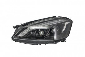Faruri HID Xenon LED DRL compatibil cu Mercedes S-Class W221 (2005-2009) W222 Look Negre - Img 3