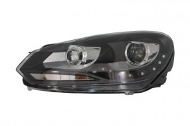 Faruri LED compatibil cu VW Golf 6 VI 2008-2012 DAYLIGHT DRL GTI Look Negru - Img 3