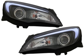 Faruri LED DRL compatibil cu Opel Astra J (2010-2015) Negru - Img 1
