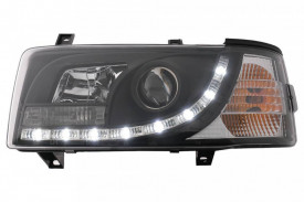 Faruri LED DRL compatibil cu VW Transporter T4 (1990-2003) Negru - Img 2