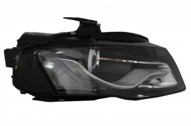 Faruri Xenon Cu Lumini de zi Integrate LED (DRL) compatibil cu Audi A4 B8 8K 2007-2011 Fundal Negru - Img 5