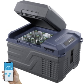 Frigider auto de 12L, voltaj operare 12V 24V DC si 100-240V AC pentru exterior, camping, rulote