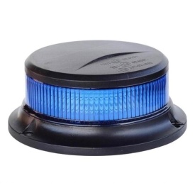Girofar LED albastru, 27W, 12V 24V, montaj cu magnet sau prindere fixa