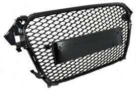 Grila Centrala compatibil cu AUDI A4 B8 Facelift 2012-2015 RS Design Negru Lucios - Img 4