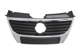 Grila centrala compatibil cu VW Passat B6 2005-2010, Crom cu negru