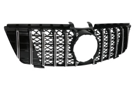 Grila centrala compatibila cu Mercedes ML W164 2008-2011 Negru Crom GTR Panamericana Design - Img 7