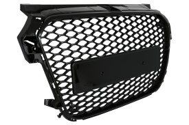 Grila Centrala Fara Emblema compatibil cu Audi A1 8X Pre Facelift (2010-2014) RS1 Design Negru Lucios - Img 5