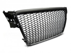 Grila Centrala Fara Emblema compatibil cu Audi A4 B8 2008-2011 RS4 Design Negru Mat - Img 7