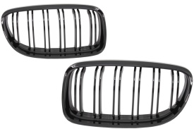 Grile Centrale compatibil cu BMW Seria 3 E90 E91 LCI 2008-2012 M-Design Negru Lucios - Img 2