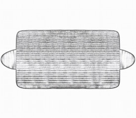 Husa parbriz exterior antiinghet 150x95 aluminiu
